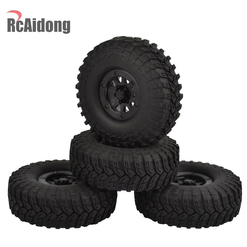 4 шт. 114 мм 1 9 &quotрезиновые шины и колеса Beadlock для осевого SCX10 90046 Traxxas TRX4 D90 1:10 RC Рок