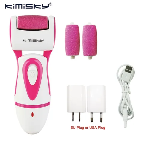 Cuidados com os Pés Vermelho de Veludo Removedor de Calos do pé para o Calcanhar do pé da Pele Ferramentas Pedicure Ferramenta Elétrica Pedicura Kimisky Suave Máquina Arquivo