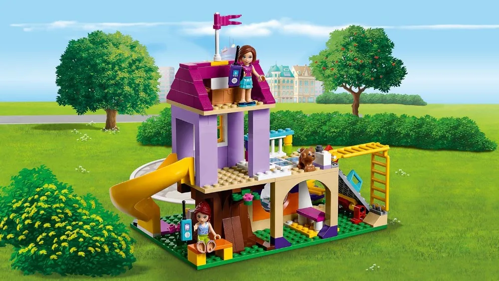 341pcs Girls Compatible With Lepining Friends Heartlake City Playground Building Blocks Bricks Education Toys For Girls