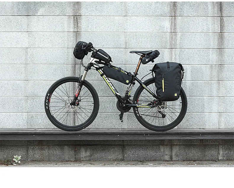 25L водонепроницаемая сумка для велосипеда задняя стойка Велосипедное заднее сиденье сумка через плечо седло задний хвост пакет офисная сумка большая емкость