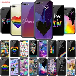 Lavaza Love Is Love Футболка мужская ЛГБТ сердце закаленное стекло мягкий чехол для Apple iPhone 6 6 S 7 8 Plus 5 5S SE X XS MAX XR TPU чехол