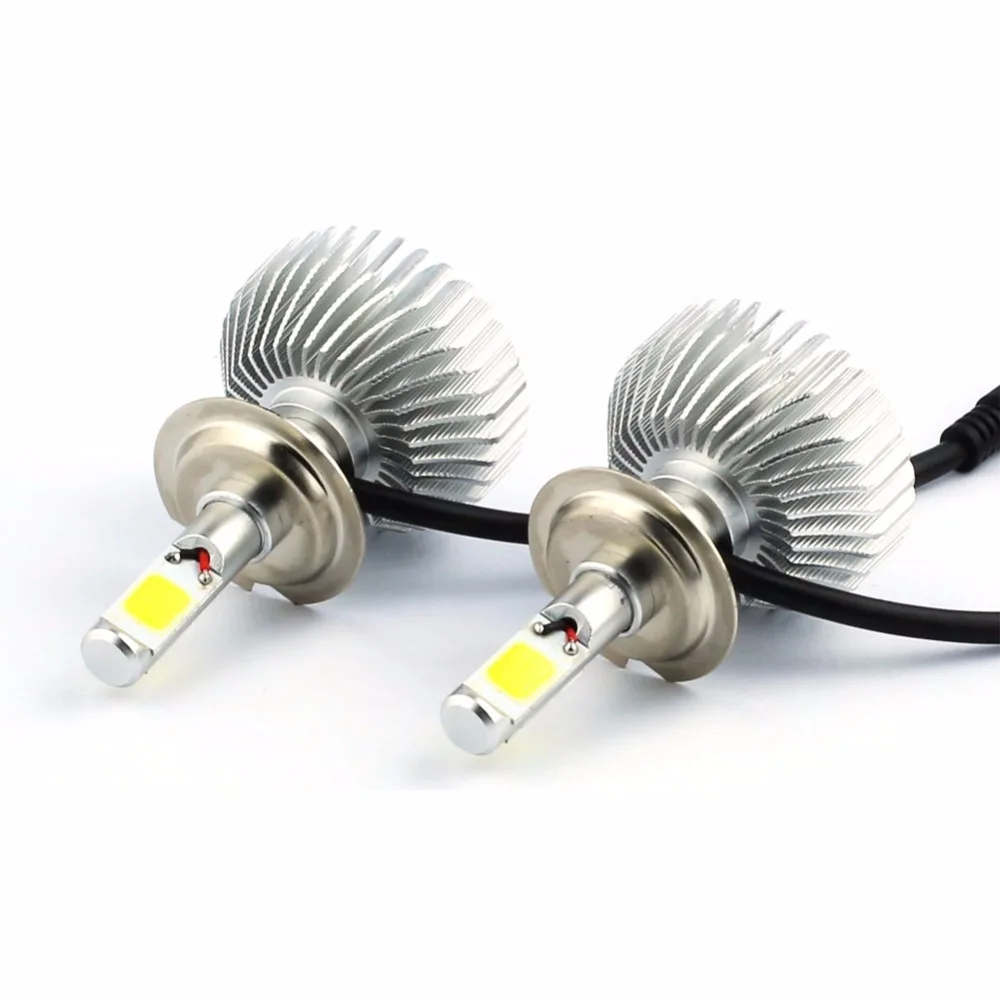 

C6 DC9V-36V 60W 6000LM H7 H4 H11 H8 H9 880 Daytime Running Lights LED COB Headlight Fog Lamps Car Upgrade Conversion Bulbs kit