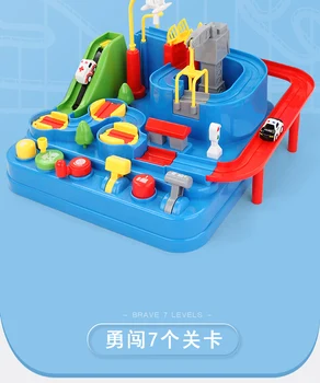 

Children's Create Puzzle Toys Small Train Set Railway Car Parking Adventure Toy for Boys Gift