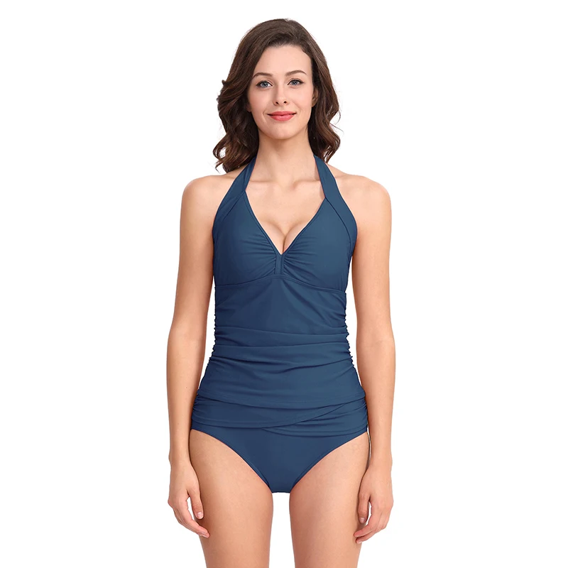 

Two Piece Swimsuit Swimwear Women Push Up Swimsuits Tankini Black Bathing Suit Swimming Suits Strap Solid Female Lady Beachwear
