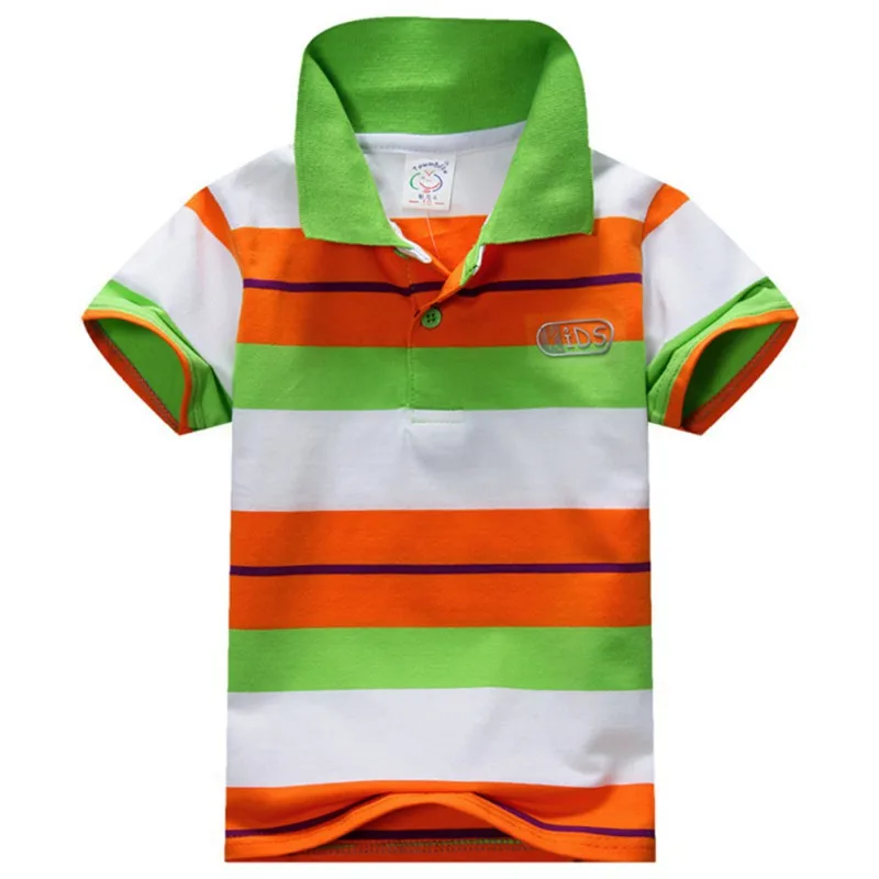

Baby Boys Kid Tops T-Shirt Summer Short Sleeve T Shirt Striped Polo Shirt Tops Hot Sale
