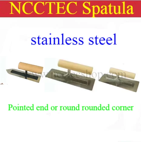  stainless steel Pointed end or rounded corner spatula wood handle Putty Knife paint scraper No defo
