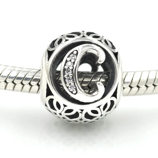 charms pandora lettera c charms pandora lettera c
