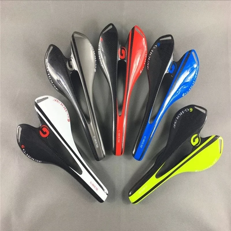 Full carbon road bike saddle and bicycle seat saddle parts 3K hollow designbike saddle seat