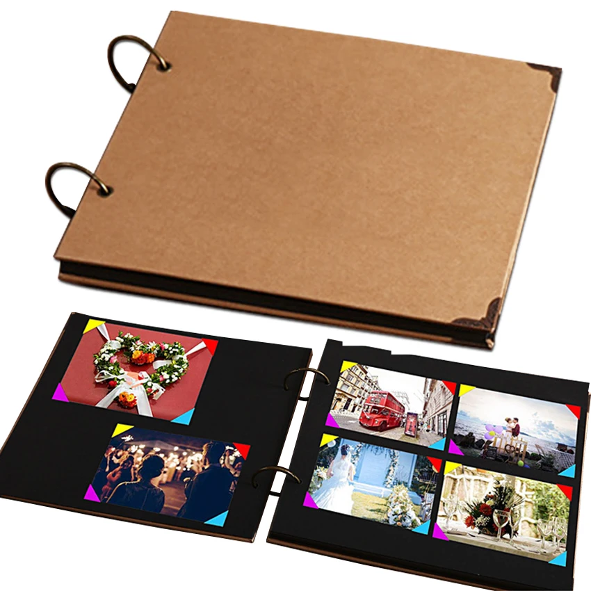 

30 Pages Album Photo Albums Scrapbook Paper DIY Craft Album Scrapbooking Picture Album for Wedding Anniversary Gifts Memory Book