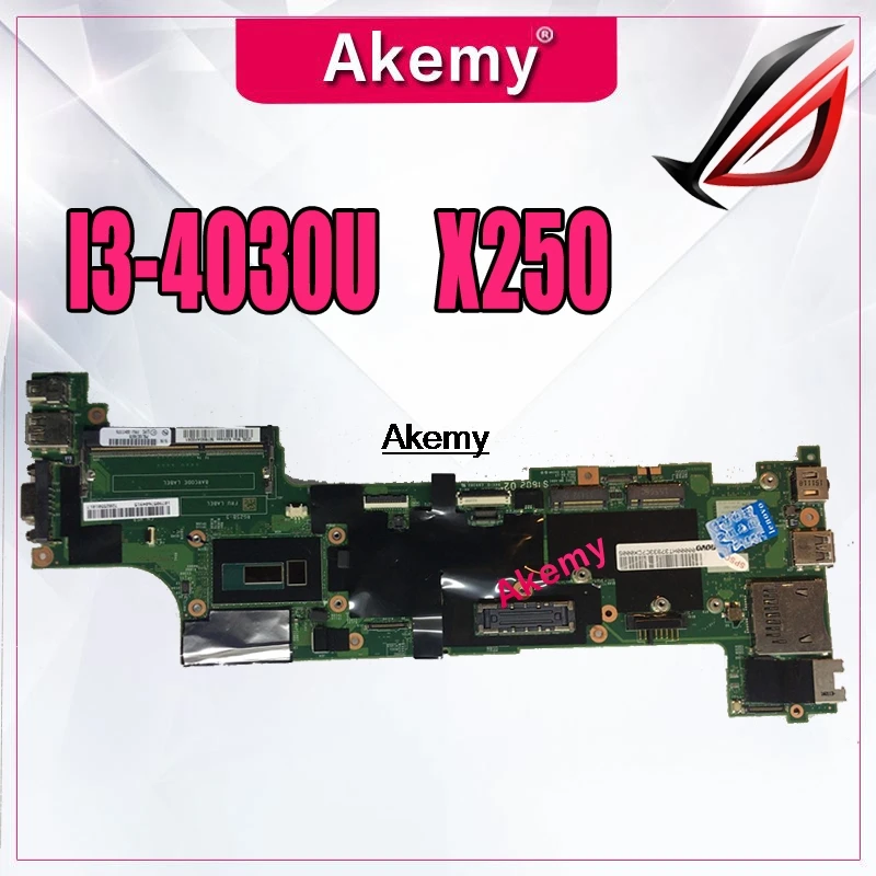 

VIUX1 NM-A091 is suitable for Lenovo ThinkPad X250 Laptop Motherboard FRU 00HT387 100% Test Work I3-4030U CPU DDR3