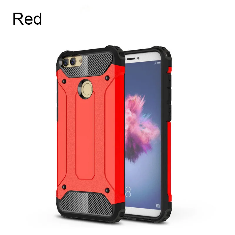 YIESOM For Huawei P Smart Case Heavy Duty Dual Layer Armor Cases For Huawei P Smart Case For Huawei Enjoy 7S Cover Coque Capa (12)