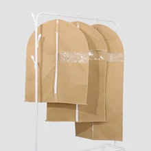 M/L/XL пылезащитный чехол для костюма пылезащитный чехол для одежды платье одежда сумка Нетканая Ткань Висячие Пальто для хранения Куртка Защита