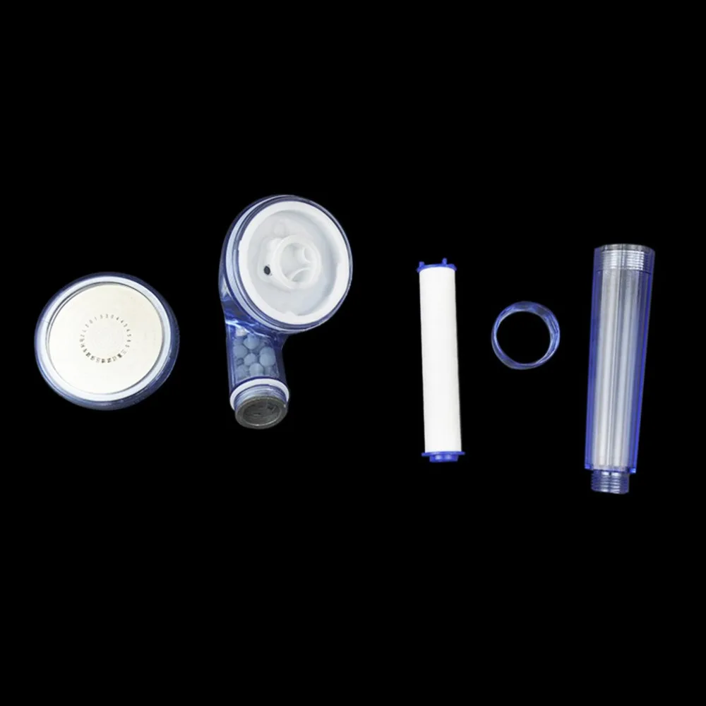 High Pressure Shower Head PVC Three Gears Water Saving PP Cotton Filter