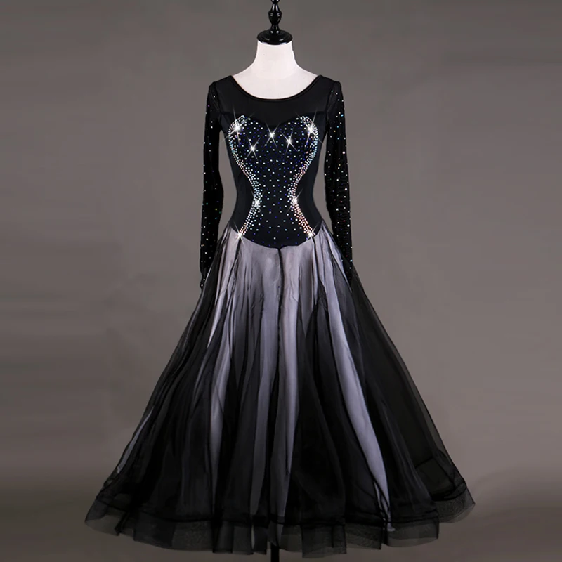 Modern Dances Practice Net Yarn Skirt Clothing Ballroom Dance Women