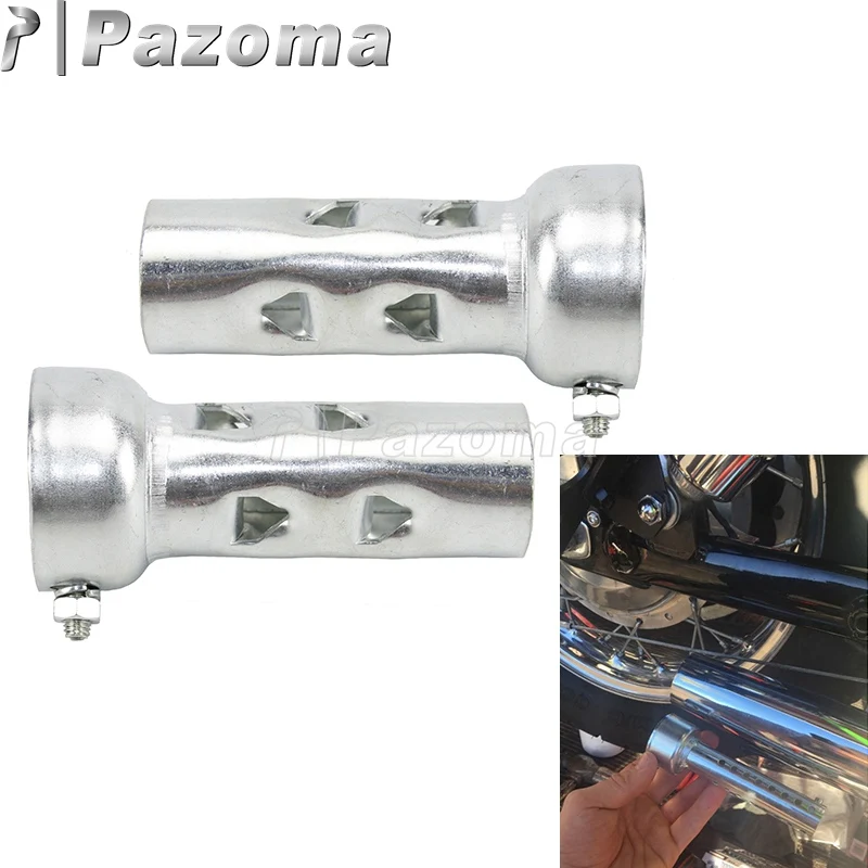 

2X Universal For 50mm/2" Drag Pipes 100mm/200mm*47mm Motorcycle Exhaust Muffler Racing Street Bikes Silencer DB Killer Silencer