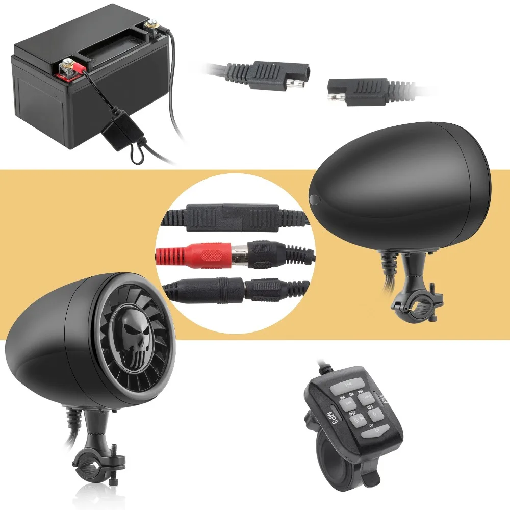 5 дюймов 600 Вт класс AB усилитель мотоцикл Bluetooth колонки Мотоцикл ATV UTV динамик