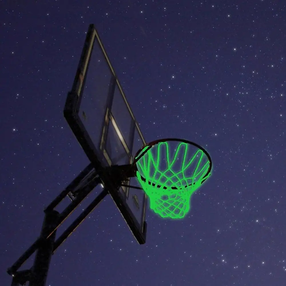 

Light Up Basketball Net Heavy Duty Basketball Net Replacement Outdoor Shooting Trainning Glowing Light Luminous Basketball Net