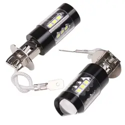 Черный корпус H3 80 Вт 16SMD декодирования противотуманные фары передние противотуманные фары Светодиодная лампа для замены Лидер продаж