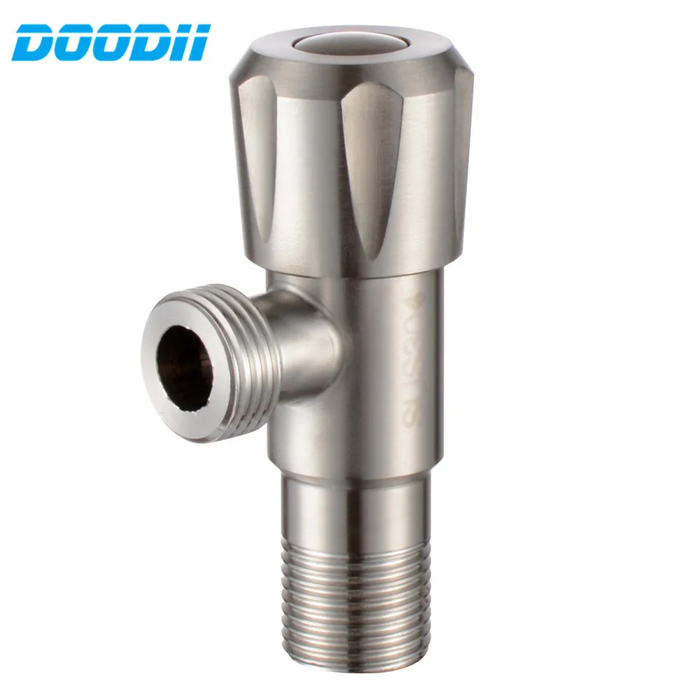 DooDii SUS304 Angle Valves Stainless Steel Brushed Kitchen Bathroom Accessories Angle Valve for