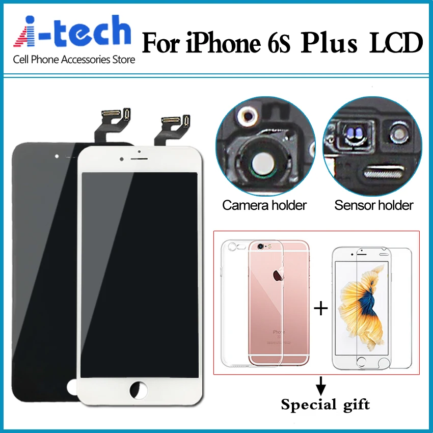 imágenes para 10 UNIDS/LOTE Mayor Grado AAA + + + Para el iphone 6 S Plus Pantalla LCD Asamblea Reemplazo de la Exhibición Con 3D Toque de Fuerza envío Gratis imágenes para 10 UNIDS/LOTE Mayor Grado AAA + + + Para el iphone 6 S Plus Pantalla LCD Asamblea Reemplazo de la Exhibición Con 3D Toque de Fuerza envío Gratis