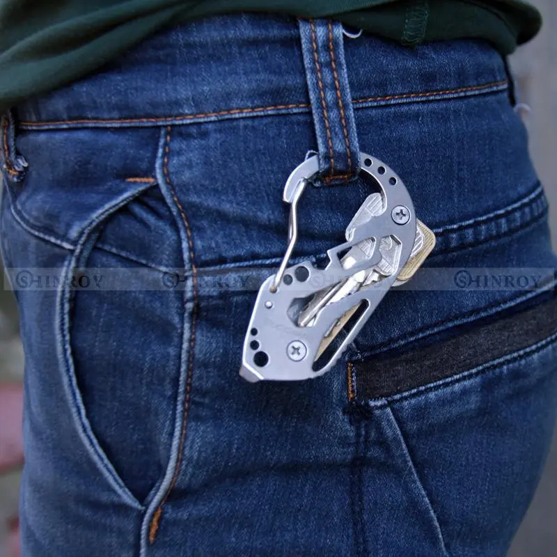 EDC متعددة الوظائف حامل مفتاح المفك وجع تسلق في الهواء الطلق أدوات
