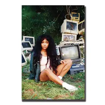 

Art Posters Wall Canvas SZA USA Hip Hop Rap Music Singer Star Modern painting room Decor14x21 12x18 24x36 27x40