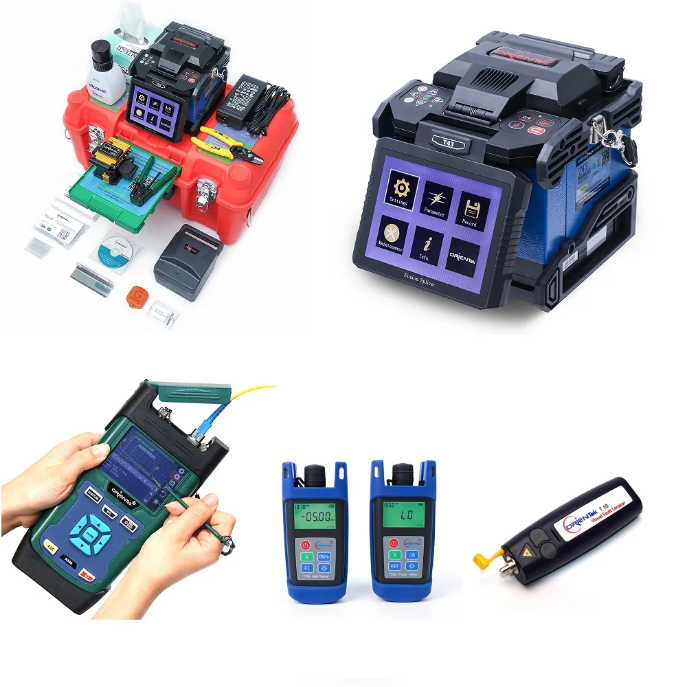 FTTH Progect набор инструментов ориентек T43 Fusion Splicer OTDR комбо K320 рефлектометр SM 1550nm 32/30