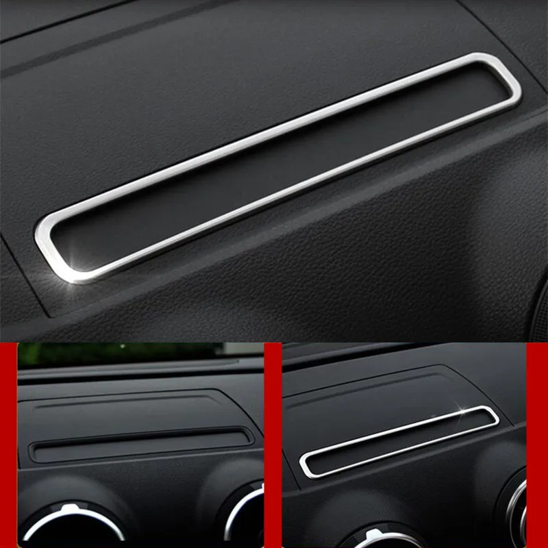 Car Steel Rear Air Condition Frame Vents Cover trim For Audi A3 8V 2013-2018