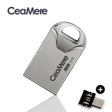 Ceamere CD01 USB флеш-накопитель 8 ГБ/16 ГБ/32 ГБ/64 Гб мини-накопитель металлический флеш-накопитель 2,0 флеш-накопитель карта памяти USB диск 1 ГБ/2 ГБ USB