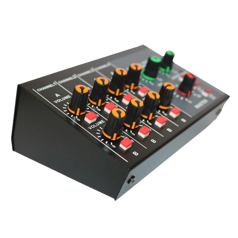 8 Channel Microphone Mono Stereo Audio Mixer Home