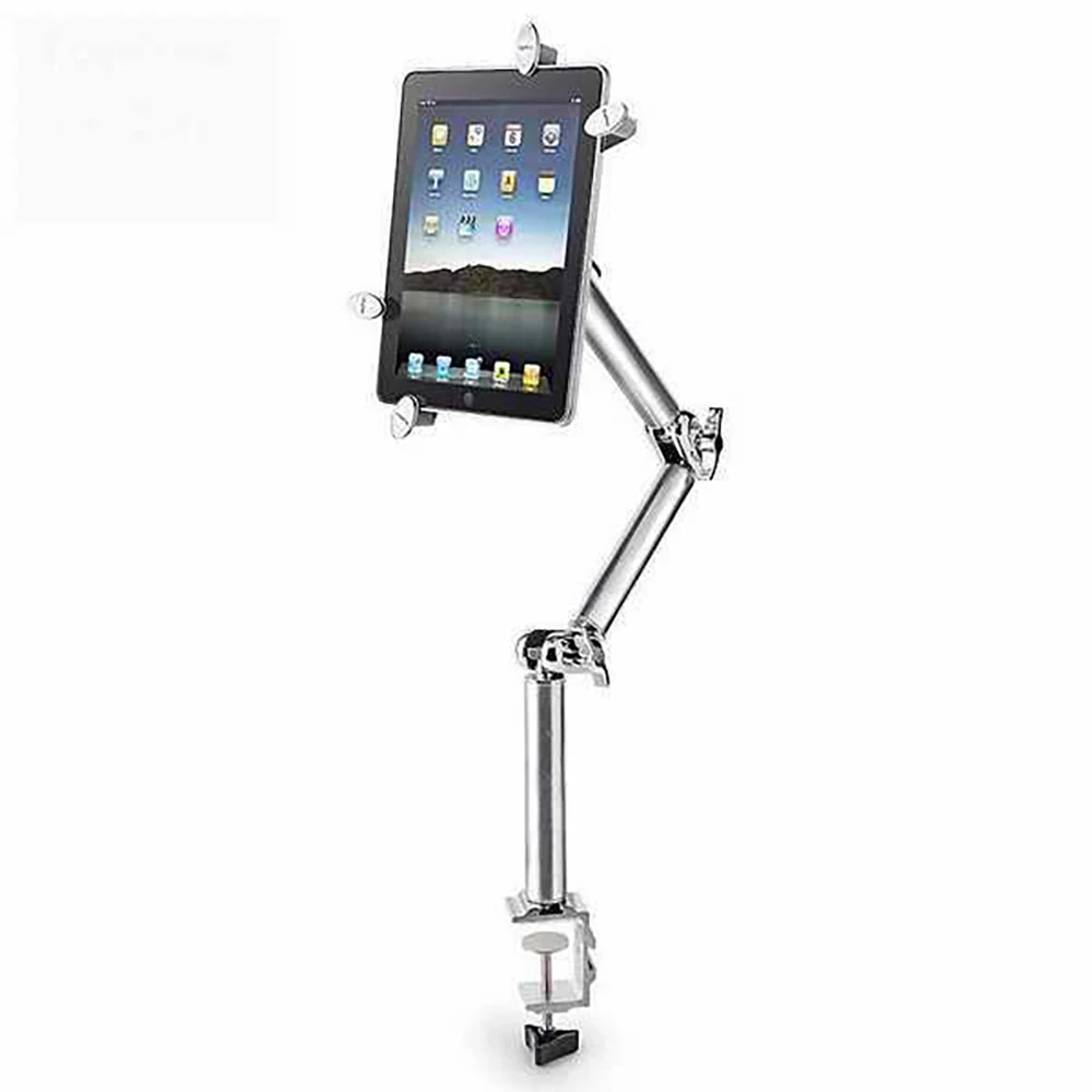 NEW Foldable Multifunctional Tablet Holder Clamp Car Stand Aluminum 360