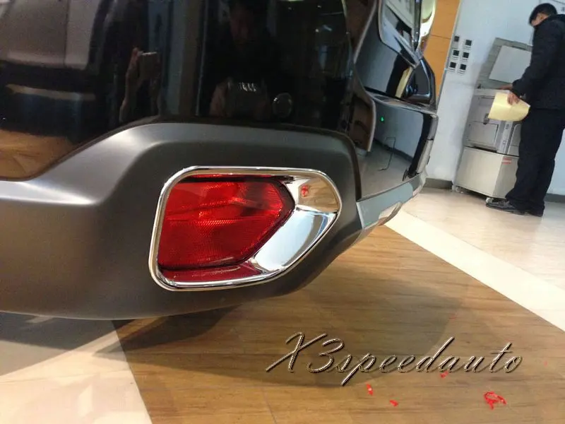 Free Shipping Chromed Rear Fog font b Light b font Cover Trim For Outback 2015