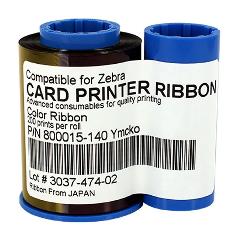 Printer Ribbon 800015 140 YMCKO Ribbon 200rints/roll For Zebra P300C