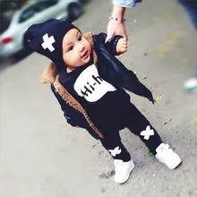 Модный комплект одежды для малышей, крутая Оригинальная одежда для маленьких мальчиков, одежда для новорожденных девочек, повседневный костюм, Детский костюм