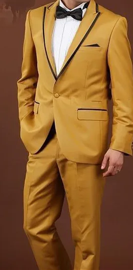 Свадебные костюмы для мужчин дизайнерский черный белый в горошек двубортный костюм для мужчин Terno Masculino Slim Fit костюм Homme - Цвет: yellow