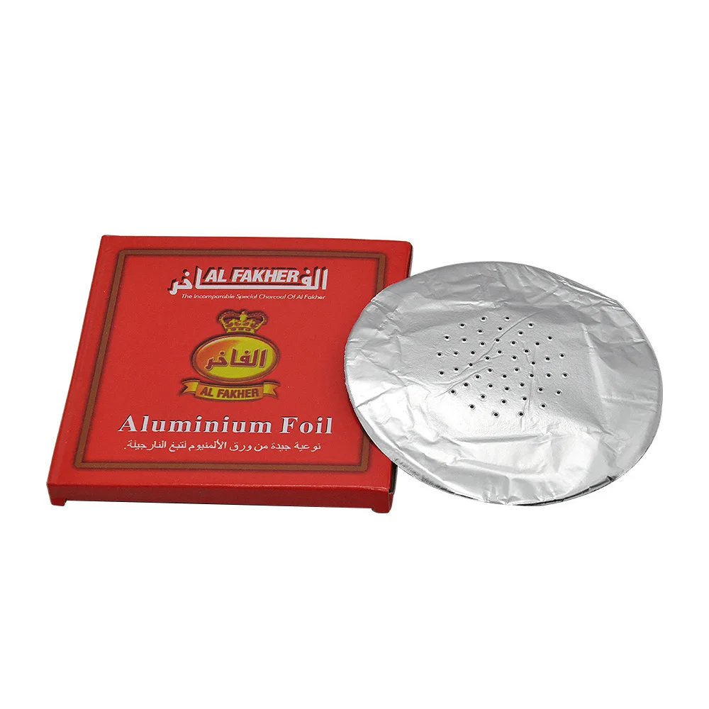 

50pcs/pack Aluminum Perforated Hookah Shisha Foil Paper With Hole HookaH Foil Papers Shisha Hose Hookah Bowl