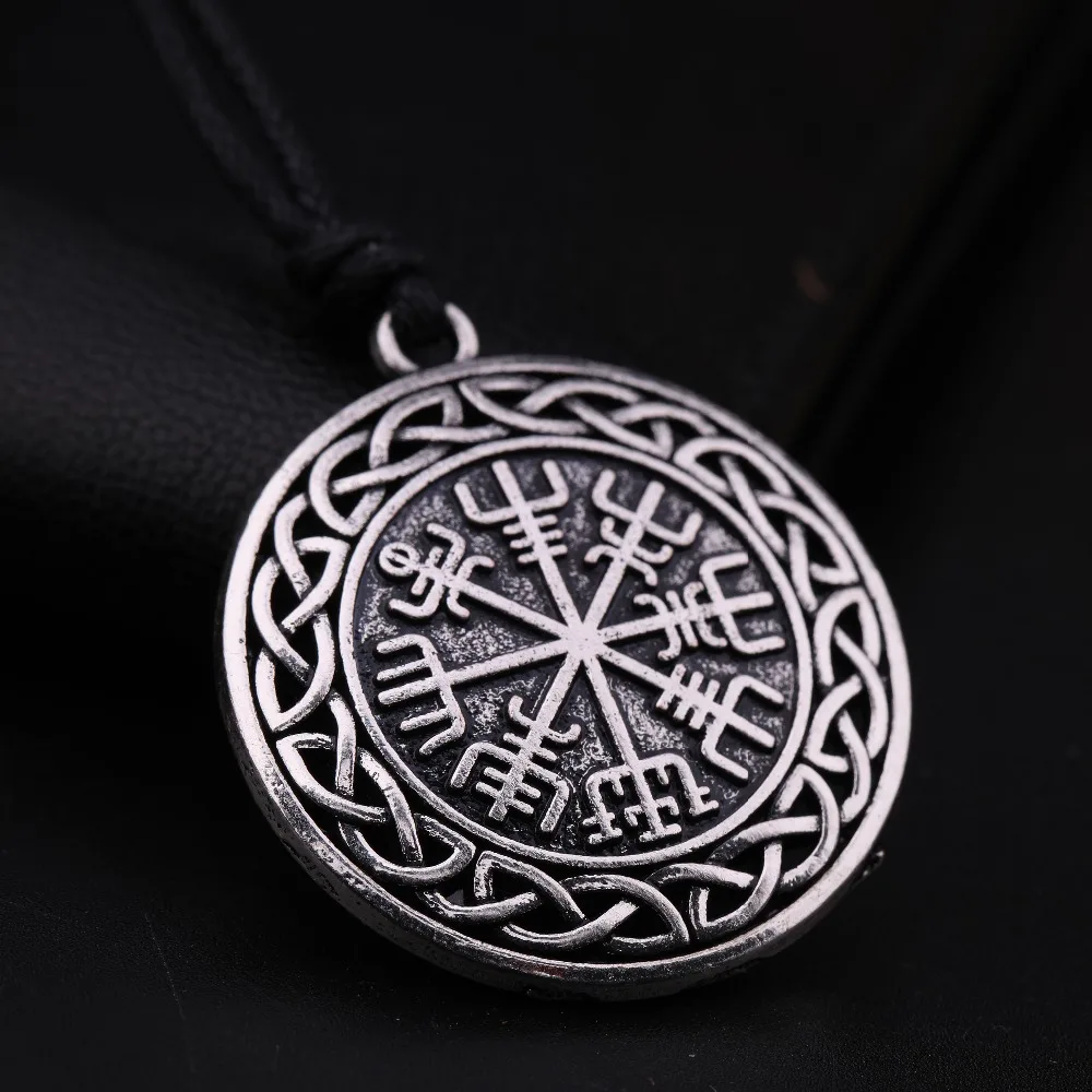 بلدي شكل رمز الموضة نورس رونيك نورس الرونية Vegvisir قلادة قلادة البوصلة مع سلسلة للنساء الرجال فايكنغ مجوهرات بلدي شكل رمز الموضة نورس رونيك نورس الرونية Vegvisir قلادة قلادة البوصلة مع سلسلة للنساء الرجال فايكنغ مجوهرات