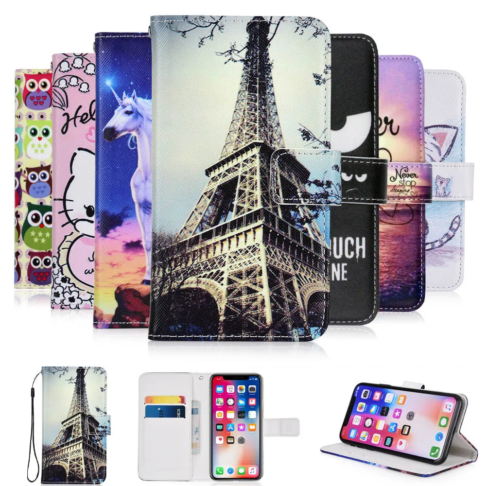 

KESIMA For Alcatel 4027D 4027X PIXI3 4.5'' 3G cartoon Wallet PU Leather CASE Fashion Lovely Cool Cover Cellphone Bag Shield