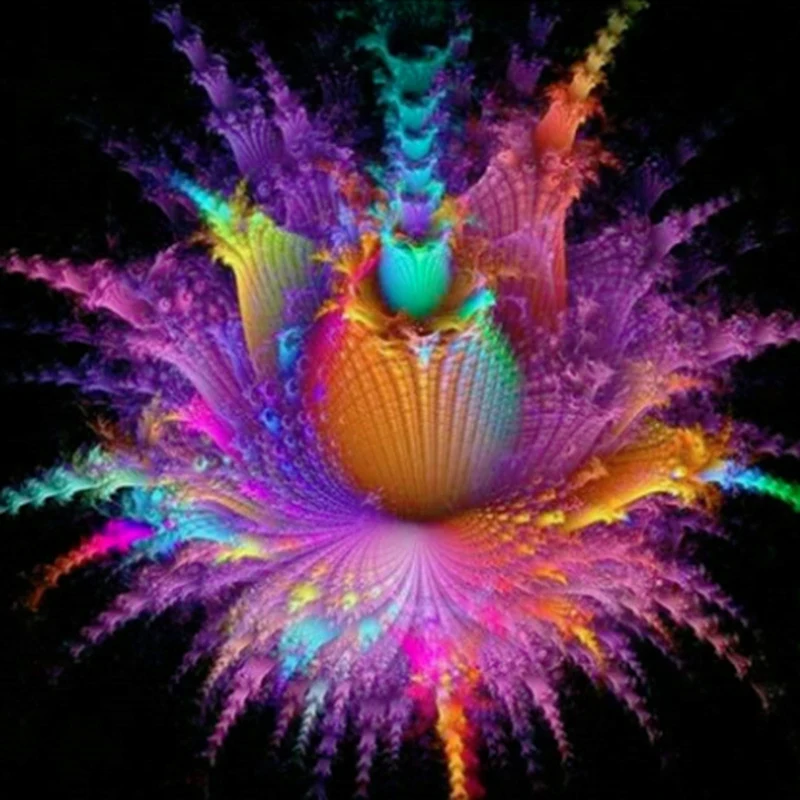 

HOT-Flower Diamond Painting Pattern Full Cross Stitch Handicraft Diy