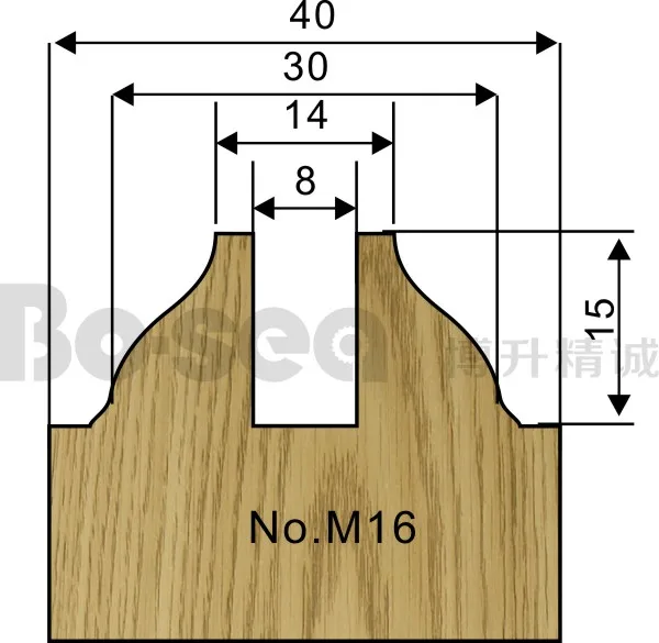 5 шт./компл. дверная рама резак для деревообработки 3 шт.-паз 2pcs-Mortise шпинделя машина резак Бо-море - Длина режущей кромки: M16