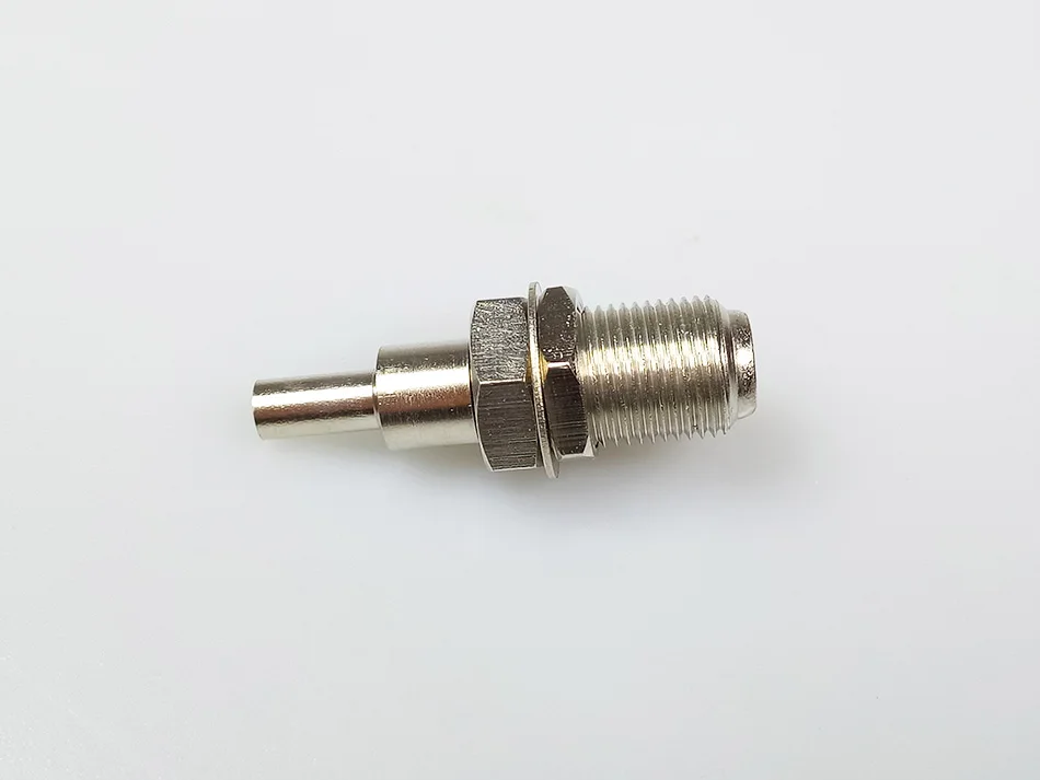 100pcs/lot RF Connector F Female Jack Nickel Plated F Socket Soldering Wire Connector for Coaxial RG316 RG178 Cable