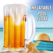 В форме пива гамак для воды бассейн шезлонг надувные плоты плавательный бассейн легкий плавающий бассейн коврик