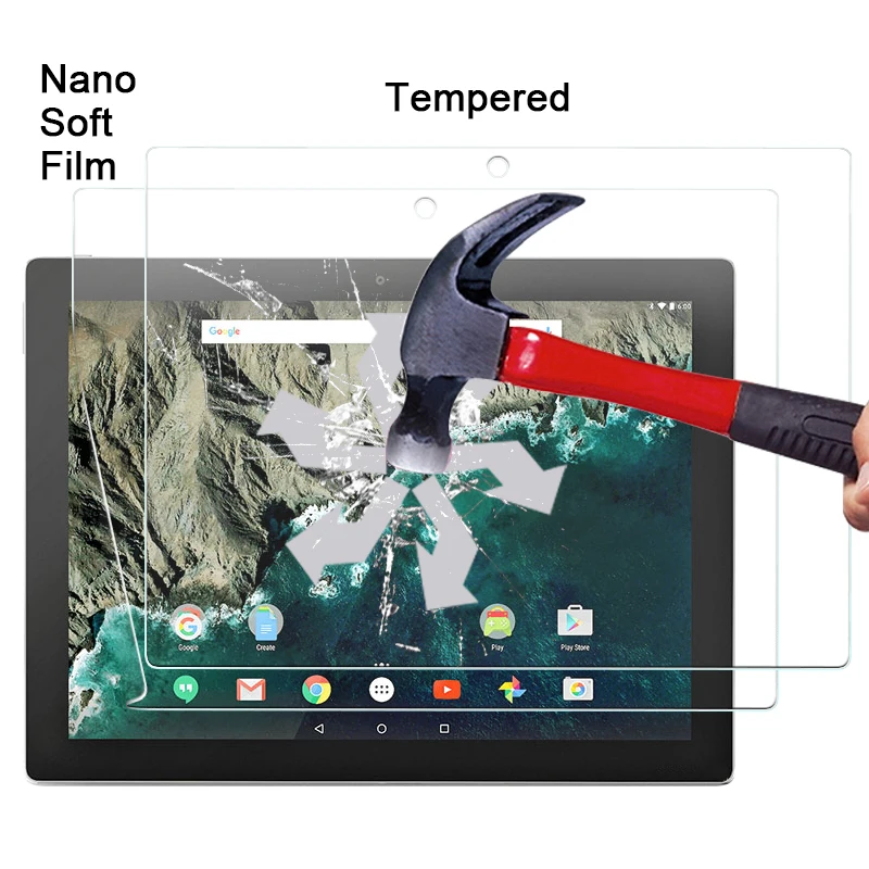 

1Pc Best Anti-Shatter Screen Protector Films For Google Pixel C 10.2" TAB ExplosioSn-Proof Nano Oft Film With Retail Package
