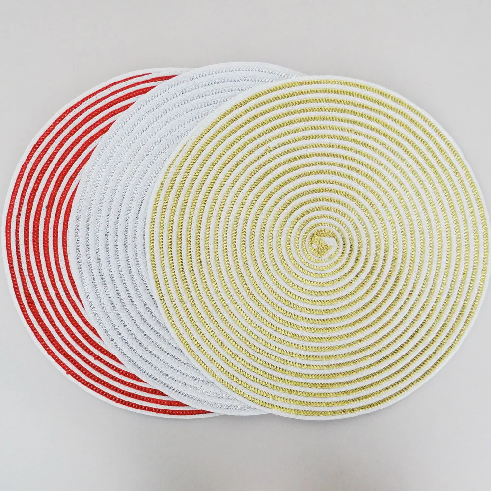 Hakoona Gold Table Dinner Pp Round Placemats Home Hotel
