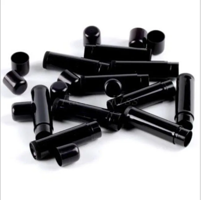 free shipping 100pc/lot  5ml  Cosmetic  Lip Balm Black Lipstick tube fashion lip gloss Lipgloss Empty Container Tube HZ03