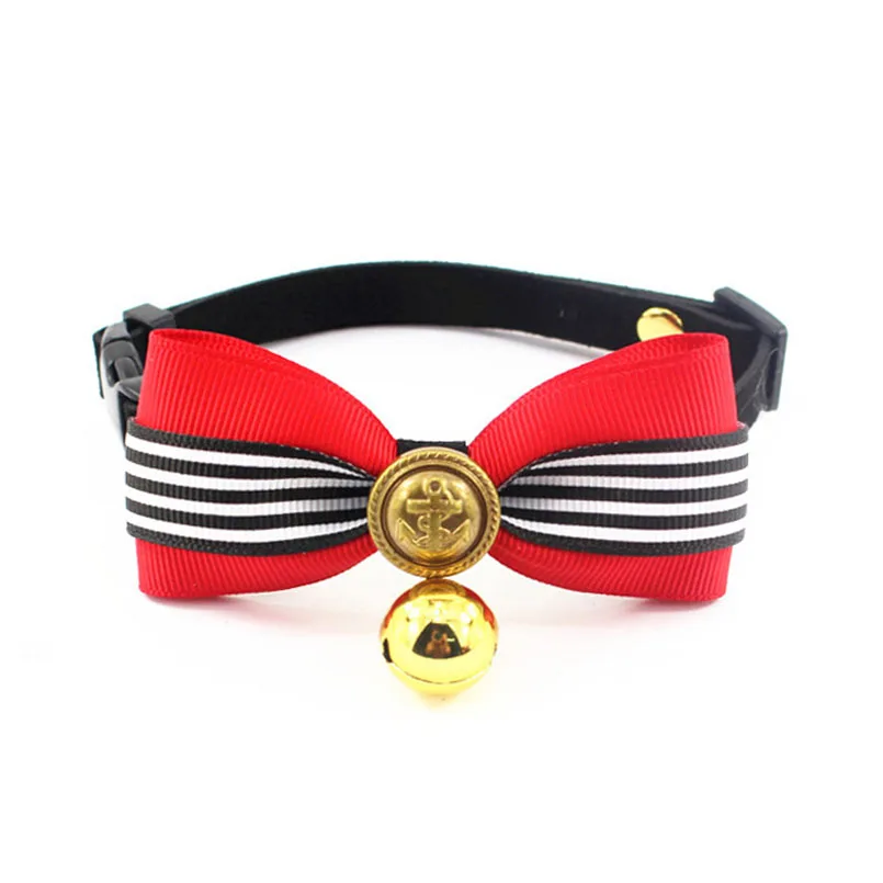 

Pet Cat Dog Velvet Bowknot Collars With Bells Fashion Cute Necklace Collar for Small Medium Dogs Cats Puppys Pet Products