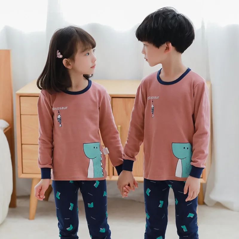 

2019 Kids pajamas children sleepwear baby christmas pajama set boys girls cartoon pyjamas pijamas cotton nightwear kids clothes