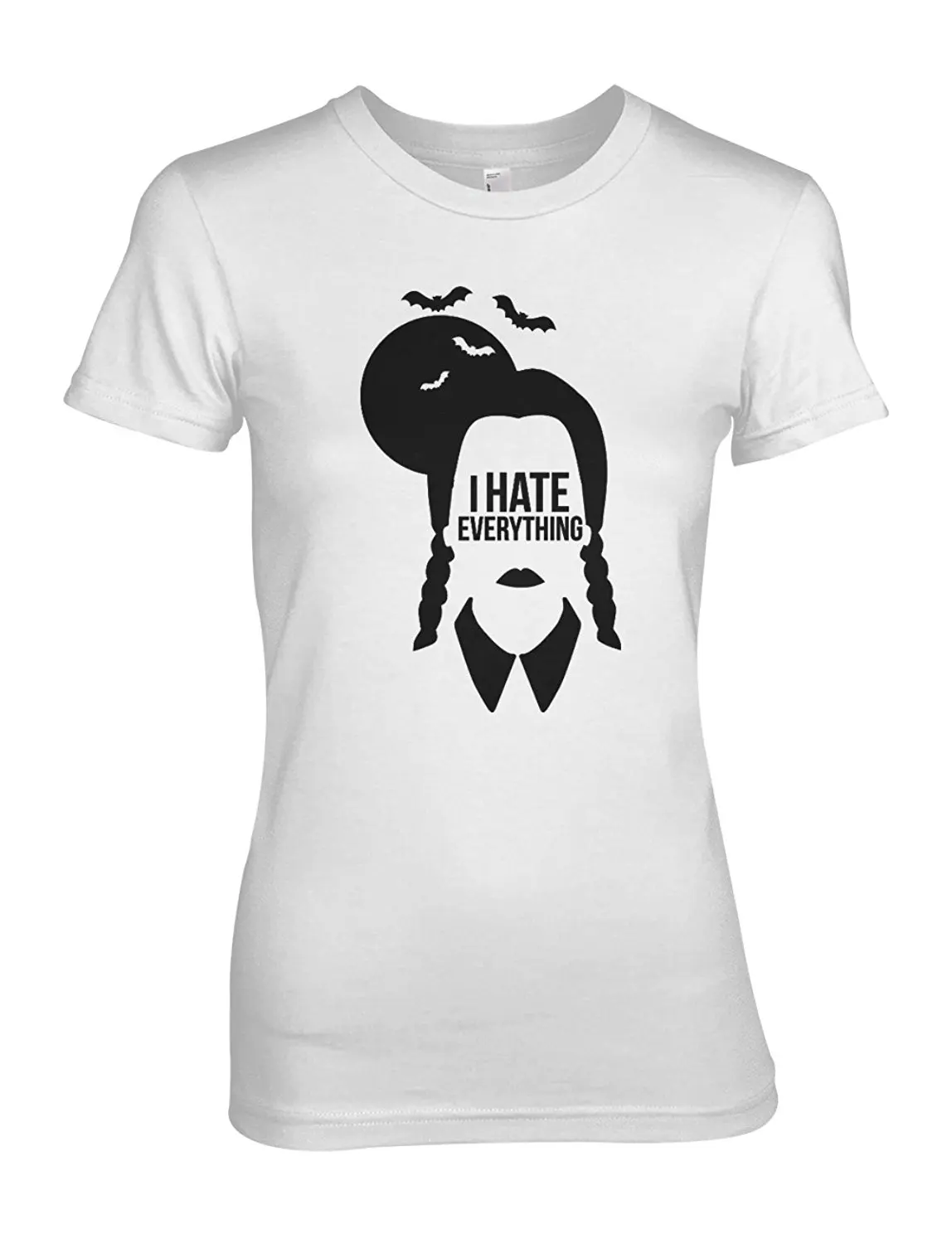 

I Hate Everything Wednesday Addams Women's T-Shirt Female Harajuk Fashion Drake Fitness Punk Tops T Shirt Plus Size