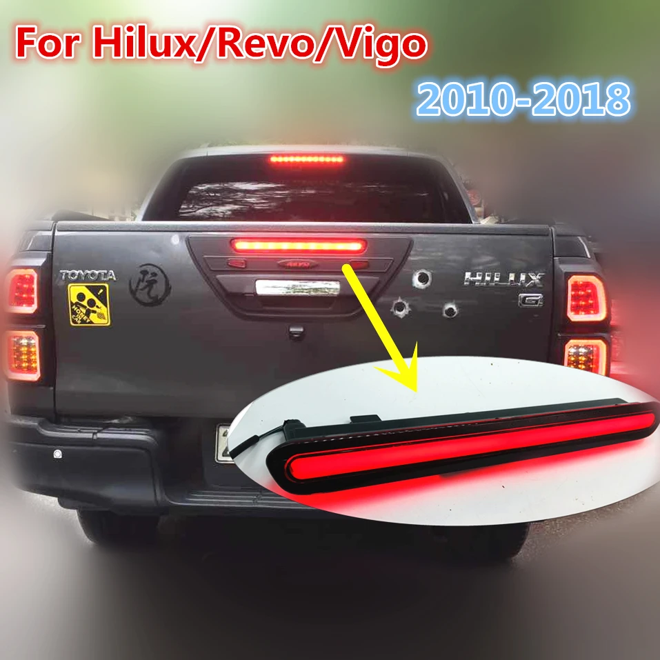 Светодиодный COB рефлекторный фонарь, задний DRL для Toyota Hilux/Revo, тормозной светильник, задний светильник для багажника, задний светильник