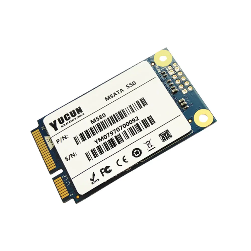 YUCUN MSATA SSD 16 ГБ 32 ГБ 60 ГБ 120 ГБ 240 ГБ Внутренний твердотельный накопитель 64 Гб 128 ГБ 250 ГБ 256 Гб PCIE планшетный ПК ультрабуки ноутбук